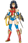 KOTOBUKIYA Wonder Woman Teine v&auml;rv Humikane Shimada K&otilde;rgus 160mm plastikust mudel Ver. u. mittemastaapne beige