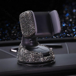 Crystal Rhinestones 360-kraadine autotelefoni hoidik auto armatuurlauale, auto aknad ja &otilde;huava universaalne auto mobiiltelefoni hoidik punane