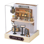 Beebimaja Mini Miniatuurne Nukumaja DIY V&auml;ike Maja Komplekt Valmistamistuba M&auml;nguasjad, Kodu Magamistoa Kaunistused M&ouml;&ouml;bliga brown