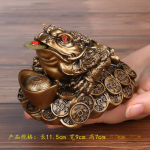 &Otilde;nnelik feng shui k&auml;rnkonn Hiina kuldne konn k&auml;rnkonn, m&uuml;ndi t&ouml;&ouml;laua ornament &Otilde;nnelik kingitus auto ornament