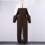 Sport kapuutsiga t&otilde;mblukuga kontrastsed kombinesoonid naiste p&otilde;hjuslikud t&auml;isvarrukatega taskud, k&otilde;rge v&ouml;&ouml;kohaga p&uuml;ksid, vedrud lahtised sirged p&uuml;ksid XL kohv