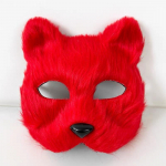 V&auml;liskaubanduse rebase pikkade juustega poolmask Halloweeni maskeraadipeo rekvisiidid Liaozhai v&auml;ikese rebase haldja mask Black Fox MJ