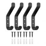 Seinakonks M&uuml;tsiriide Tugev kandev&otilde;ime Roostekindel Lihtne Paigaldus Kaarekujuline Disain Mitmek&uuml;lgne Kasutatav Mantlikonks 4pcs