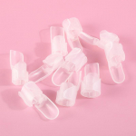 10 tk k&uuml;&uuml;nelaki kaitseklambrid, korgid Art Tool manik&uuml;&uuml;ri plastikust s&otilde;rmede kate