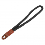 K&auml;sitsi valmistatud hingav k&auml;epidemega randmerihm Kaotusevastane kaelapael digikaamera jaoks (Must) must