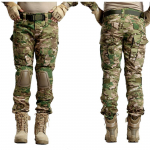 Multicam Camouflage Military Pants Kulumiskindlad matkap&uuml;ksid Paintball Cargo Pant P&otilde;lvekaitsmetega Uus XL