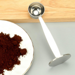 2-&uuml;hes kohvilusikas espresso tamper ja kohvim&otilde;&otilde;dulusikas kaheotstarbeline kohvilusikas h&otilde;be