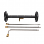 16 tolli autoaluse pesur, must, 1/4-tollise liidesega, aluspesur, pinnapesur puhastamiseks