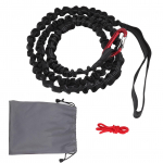 Ratta pukseerimisk&ouml;is loomulik pikkus 1,7 m veniv disain nailonisulamist kaasaskantav maastikujalgratta t&otilde;mbamine must