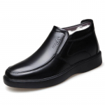 Meeste k&otilde;rge s&auml;&auml;rega talvesaapad - Samet, Paks nahast villane vooder, Libisemiskindel pehme tald, Vabaaja isa stiil 44