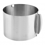 Reguleeritav koogir&otilde;ngas k&uuml;psetamiseks ja kaunistamiseks roostevabast terasest k&uuml;psetust&ouml;&ouml;riist magustoitude jaoks Mitmek&uuml;lgne &uuml;mmargune koogivorm kodupagaritele 12 cm