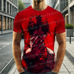 Suvine Japani Anime Naruto Gaara Lahe Stiil 3D Prindiga L&uuml;hikeste Varrukatega Meeste Naiste T-s&auml;rk R&otilde;ivad Mood Poisid L&uuml;hikeste Varrukatega T&auml;navamood M