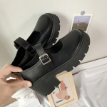 Platvormiga v&auml;ikesed nahkkingad Jaapani jk kingad Briti stiilis kevad-s&uuml;gis mokassiinid k&otilde;rgendavad naiste kingad Lolita Mary Jane &uuml;hed kingad 40