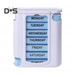 Pillikarbid Ravimite S&auml;ilituskarp mitme sektsiooniga BPA-vaba veekindel niiskuskindel igan&auml;dalane pillide organiseerimiskarp D