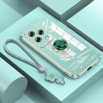 Oppo Reno6 Pro 5G &uuml;mbrisele OPPO Reno 6 Pro telefoni&uuml;mbrisele CPH2247 &uuml;mbrisele oppo reno6pro 5G Luksusliku kandilise plaadiga p&otilde;rutuskindel tagakaas OPPO Reno 6 Pro 5G&Case & Strap