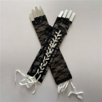 Cosplay kindad 1 paar Halloween Retro naiste pikad kindad gooti pits s&otilde;rmedeta One Size