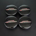 4 tk 54mm 56mm WORKS Rummukatted Auto Ratta Keskkate mini COOPER WORKS Logo 54mm