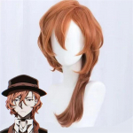 T&otilde;eliselt kvaliteetsed anime Chuya Nakahara Chuuya cosplay parukad kuumakindlad s&uuml;nteetilised juukseparukad + parukam&uuml;ts One Size