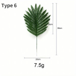 1 tk kunstlik taim Troopiliste palmilehtedega suvise monstera simulatsioonileht Hawaii teemapeokaunistuseks Koduaia v&otilde;lts taim Milky White