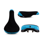Funsea Jalgratta Sadul Wheelie Kahev&auml;rviline Iste Jalgratastele Flanelett Jalgratta Iste Tikitud Logoga 8mm Raam black