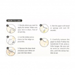 Armastus ajutiste t&auml;toveeringute kleebis Armastuskirjade muster Veekindel t&auml;toveering kehakunst