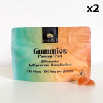 20 Gummies CBD 30mg + THC 5mg (5 saveurs au choix) Fruit de la Passion / 2 sachets