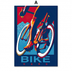 Vanaaegsed plakatid ja tr&uuml;kised Sport Jalgrattas&otilde;it Seinakunst L&otilde;uendimaal P&otilde;hjamaade seinapildid poistele Magamistoa sisekujundus raamita 21*30cm