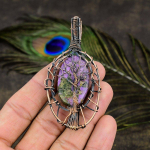 Purpurite Handmade Copper Wire Wrap Jewelry Pendant 2.84 y5w95