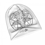 Pentagram Saatanlik Baphomet Saatan Kurat Deemon Kitse Gooti Okultne Maagia M&uuml;ts Tr&uuml;kiga Punk Hip hop Rock S&uuml;gis Talv Beanie Unisex Meestele Naistele x1