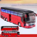 Uus 1/32 Sulamist &Uuml;hekorruseline Buss Auto Mudel M&auml;nguasjad Diecast Simulatsioon Metallist &Auml;ribuss S&otilde;iduk Heli Valgus Tagasit&otilde;mbav Laste Kingitus M&auml;nguasi punane