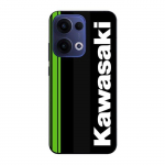 Coque de t&eacute;l&eacute;phone - Maniacase - Oppo Reno 13 5G - Silicone - Souple - Kawasaki Floride Moto Marseille logo