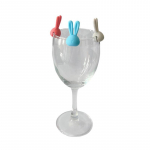 6 tk veiniklaasi marker Creative 3D k&uuml;&uuml;likuk&otilde;rvad silikoonist joogiv&otilde;lusid veiniidentifikaator &scaron;ampanjakokteilide jaoks