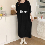 Imiteeritud puuvillase siidi rasedate &ouml;&ouml;s&auml;rk pluss-suuruses naistele, kerge suvine pidžaama, trendikas riietus lapseootel emadele 4XL must