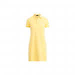 Polo Ralph Lauren &Uuml;hev&auml;rviline Tikitud Polo Kraega L&uuml;hikeste Varrukatega Kleit Naiste kleidid Kollane 211799490-010 XS