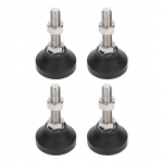 4TK M&ouml;&ouml;bli Nivelleerimisjalad M12 Keere Laua Tooli T&ouml;&ouml;laua Niveldeerija Nailonist Tugijalad 50mm