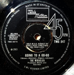 7-tolliline plaat MIRACLES - Going To A Go-Go TMG547 Tamla Motown 1966 UK Soul/Funk Kasutatud