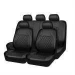 Piiri&uuml;lene autokatte, tepitud rombimustriga, PU-nahk, kunstnahk, euro-ameerika stiil 4-piece set (Double front seats)