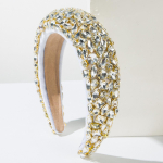 Luksuslik Raskeraskeveo T&auml;is-Teemant Juukser&otilde;ngas Barokk Samet K&auml;snaga Juukseaksessuaarid Naistele L&auml;ikiv Peo Juukser&otilde;ngas Juukseriba R&otilde;ngas