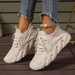 Naiste Blade &uuml;hev&auml;rvilised vabaaja spordijalatsid v&otilde;rgust paeltega, lennukudumine, hingavad jooksujalatsid 40 khaki