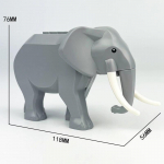 MOC Keskaegsed Ehitusklotsid Figuuritarvikud Loomaaed Aafrika Elevant Kaamel Hirv Hunt Krokodill S&otilde;jaratsu Mini Telliskivi M&auml;nguasi Kingitus R058