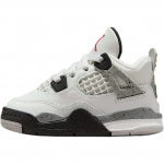 Air Jordan 4 Retro OG TD White Cement 2025 Beebitossud Summit-White Fire-Red Tech-Grey IB4387-100 23.5