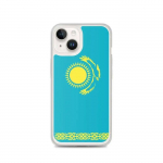 Coque iPhone &ndash; Kasahstan &ndash; Drapeau officiel &ndash; Supp &ndash; Mitmev&auml;rviline &ndash; Vertikaalne