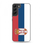 Coque T&eacute;l&eacute;phone &ndash; Samsung &ndash; Galaxy S22 Ultra &ndash; Drapeau Serbie &ndash; Supp &ndash; Mitmev&auml;rviline