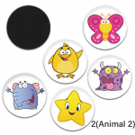 5 tk/komplekt Multifilmi pissipoti kleebised Laste v&auml;rvimuutvad kleebised as the picture