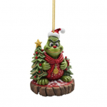 J&otilde;ulud rohelised juuksed p&auml;kapikukaunistus akr&uuml;&uuml;l korduvkasutatav p&uuml;hadekaunistus Xmas Tree auto tahavaate peegel rippuv ornament ripats peotarbed kingitus L