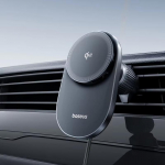 Baseus auto telefoni hoidik juhtmevaba laadijaga, magnetilise iminapaga, autospetsiifiline kiirlaadimine, Qi2.0 sertifikaat, Apple must