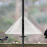 Squirrel Barrier Anti Pole Mount Easy Installation Rainproof 19 inch Metal Baffle for