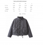 S&uuml;gis/Talvine Euroopa ja Ameerika Seisukrae T&otilde;mblukuga Jakk Suurte Taskute ja Lipsuga, Naiste Pikkade Varrukatega Pesus puuvillane Mantel Extra Small