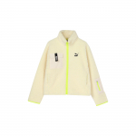 Puma Trail Sherpa FZ Moodne lukuga jakk minimalistliku logoga Naiste pealisr&otilde;ivad Kirjuvalge 928727-01 S