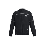 Under Armour Project Rock Kontrasttriibulise Logoga Treeningjakk Meeste &Uuml;ler&otilde;ivad Must 1378587-001 S